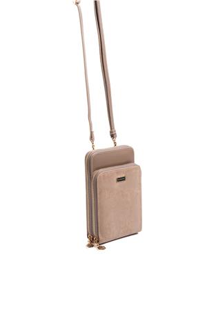 Silver & Polo SP1011 Kadın Telefon Çantası Hasır Vizon