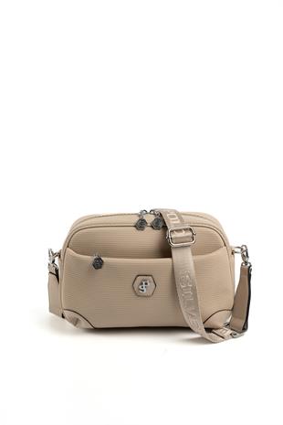 Silver & Polo Kum Bej SP1094 Kadın Çapraz Çanta
