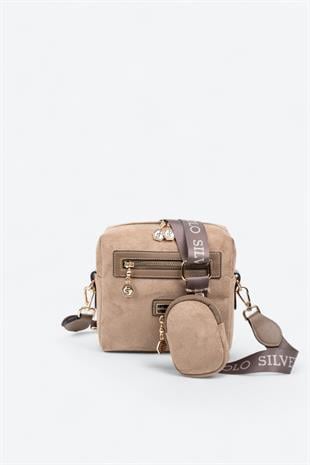 Silver & Polo SP1038 Kadın Çapraz Çanta Vizon
