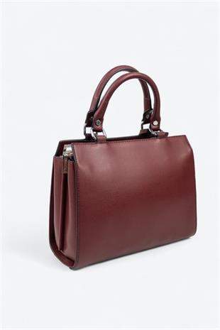 Silver & Polo SP1174 Kadın El Çantası Düz Bordo