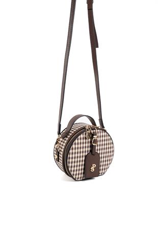 Silver & Polo Kahve Sarı - Kahve SP1163 Kadın Çapraz Çanta