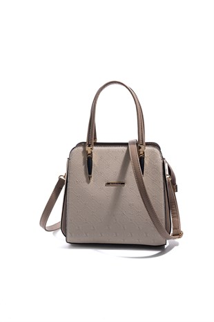 Silver & Polo SP1136 Kadın El Çantası Fashion Bej-Latte