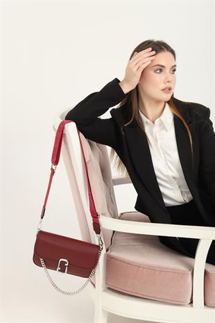 Silver & Polo Bordo SP1171 Kadın Omuz Çantası