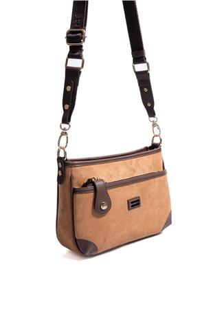 Silver & Polo SP1160 Kadın Çapraz Çanta Süet Taba-Kahve