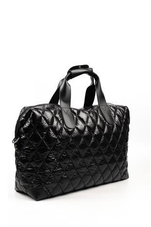 Silver & Polo Parlak Siyah SP1141 Kadın Seyahat Çantası