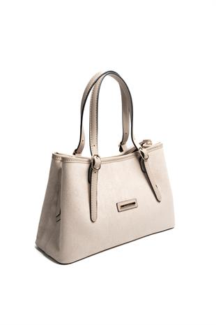 Silver & Polo SP1252 Kadın El Çantası Süet Bej-Kum