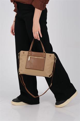 1213 Kadın El Çantası  Vizon-Camel