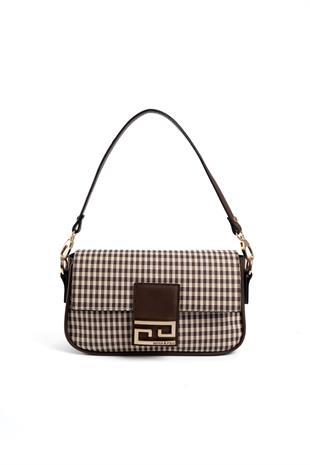 Silver & Polo Kahve Sarı - Kahve SP1179 Kadın Omuz Çantası