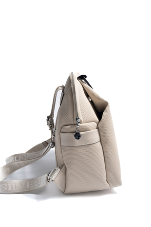 Silver & Polo SP771 Kadın Sırt Çantası Petek Kum Beji