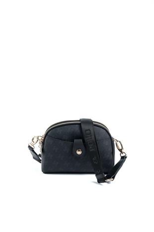 Silver & Polo SP1144 Kadın Çapraz Çanta Monogram Siyah