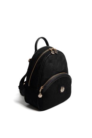 Silver & Polo SP945 Kadın Sırt Çantası Süet Siyah