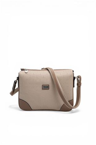 Silver & Polo SP784 Kadın Çapraz Çanta Fashion Bej-Latte