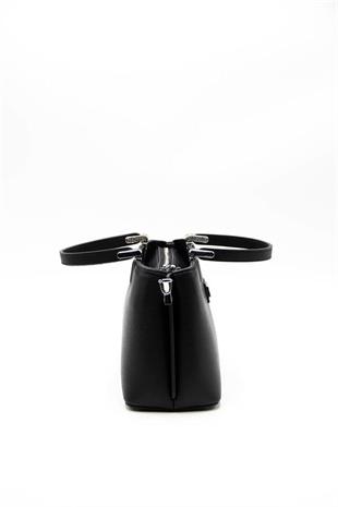 Silver & Polo SP987 Kadın El Çantası Düz Siyah