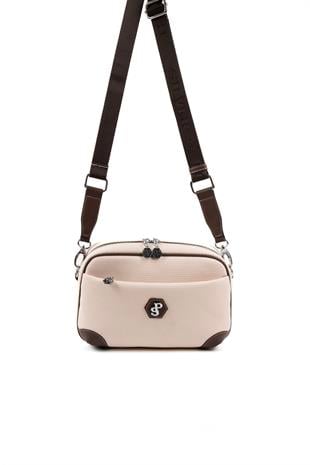 Silver & Polo Bej - Kahve SP1094 Kadın Çapraz Çanta