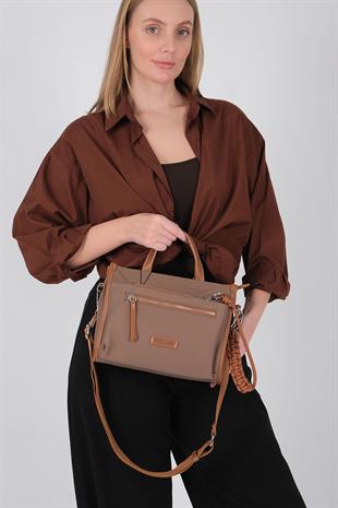 1228 Kadın El Çantası  Kahve-Taba