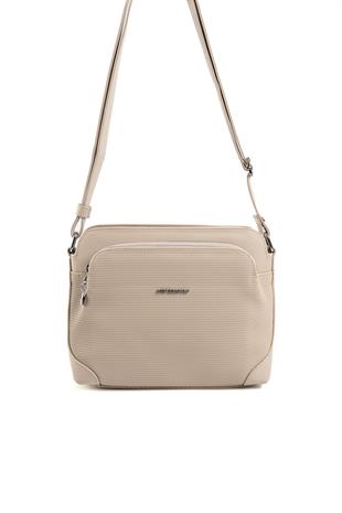 Silver & Polo SP364 Kadın Çapraz Çanta Petek Kum Beji