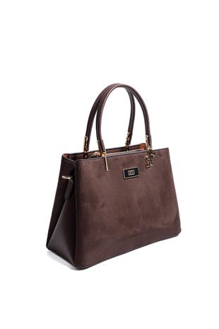 Silver & Polo SP1098 Kadın El Çantası Süet Kahve-Kahve