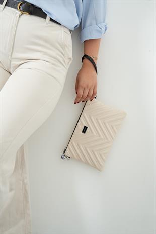 Silver & Polo Bej SP1250 Kadın Portföy & Clutch