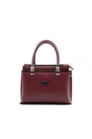 Silver & Polo SP826 Kadın El Çantası Düz Bordo