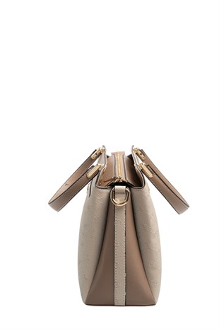 Silver Polo SP9721 Kadın El Çantası Fashion Bej-Latte