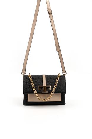Silver & Polo Siyah - S.nut SP1148 Kadın Çapraz Çanta