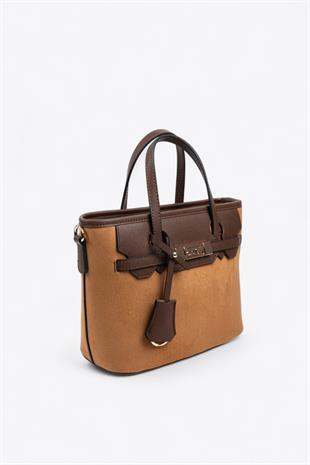 Silver & Polo SP1185 Kadın El Çantası Taba-Kahve