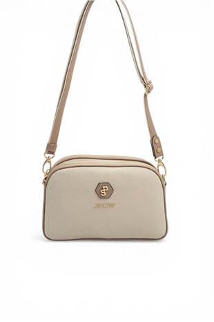 Silver & Polo SP745 Kadın Çapraz Çanta Fashion Bej-Latte