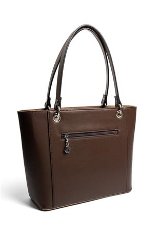 Silver Polo SP1176 Kadın Omuz Çantası Düz Kahve-Vizon