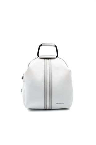 Silver & Polo Beyaz - A.gri SP771 Kadın Çanta Modelleri>Sırt Çantası