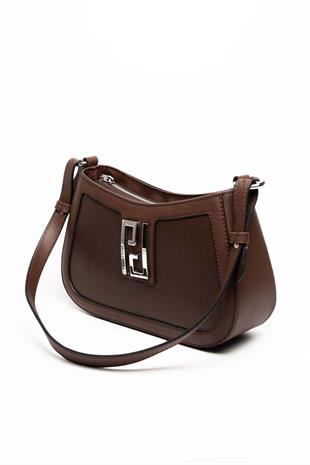 Silver & Polo SP1132 Kadın Çapraz Çanta Düz Kahve