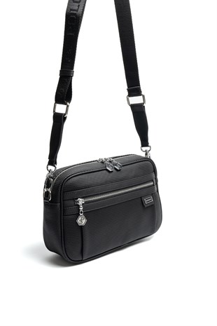 Silver & Polo SP1280 Kadın Çapraz Çanta Petek Siyah-Siyah