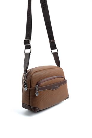 Silver & Polo Karamel - Kahve SP1201 Kadın Çapraz Çanta