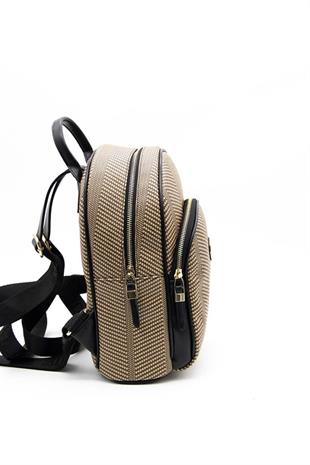 Silver & Polo SP1062 Kadın Sırt Çantası Hasır Nut-Siyah