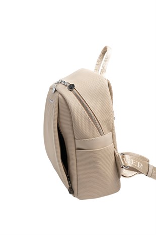 Silver & Polo SP926 Kadın Sırt Çantası Petek Kum Beji-Kum Beji
