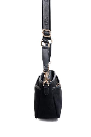 Silver & Polo SP1184 Kadın Çapraz Çanta Süet Siyah