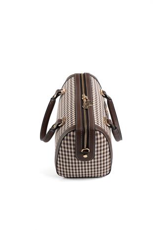 Silver & Polo Kahve Sarı - Kahve SP1091 Kadın El Çantası