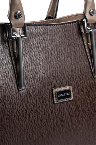 Silver & Polo Kahve - Vizon SP667 Kadın El Çantası