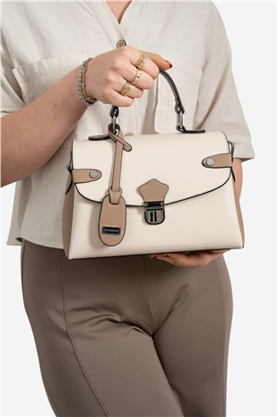 Silver Polo SP1159 Kadın El Çantası Fashion Bej-Latte