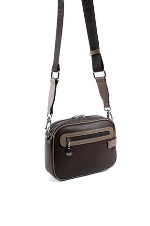 Silver & Polo SP1256 Kadın Çapraz Çanta Düz Kahve-Vizon