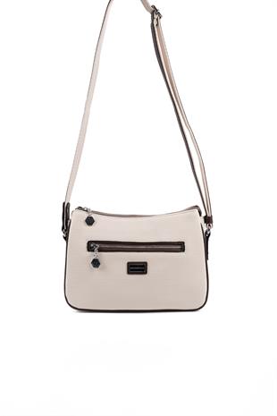 Silver & Polo Bej - Kahve SP818 Kadın Çanta Modelleri>Çapraz Çanta