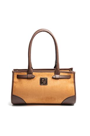 Silver & Polo SP1261 Kadın El Çantası Süet Taba-Kahve