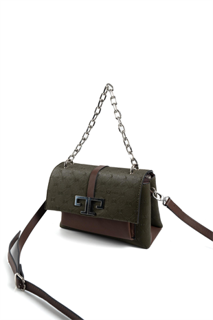 Silver & Polo SP1148 Kadın Çapraz Çanta Fashion Haki-Kahve