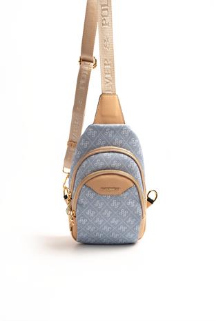 Silver & Polo Mavi - Ten SP959 Kadın Vücut Çantası