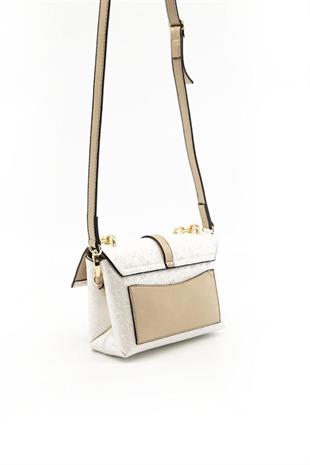Silver & Polo SP1148 Kadın Çapraz Çanta Logolu Sedef-S.Nut