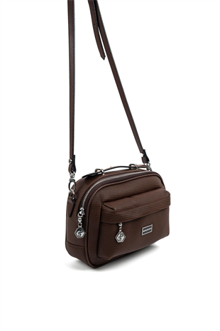Silver & Polo SP1186 Kadın Çapraz Çanta Petek Kahve