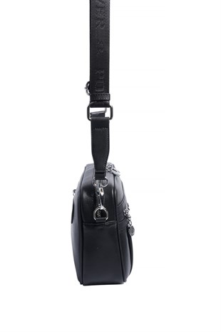 Silver & Polo SP1280 Kadın Çapraz Çanta Düz Siyah-Siyah