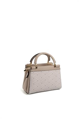 Silver & Polo SP1193 Kadın El Çantası Ç.Örgü Bej-Kum