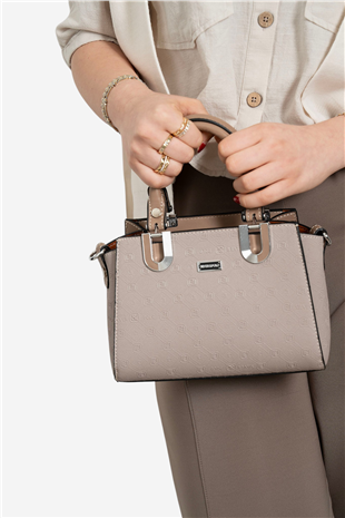 Silver Polo SP1281 Kadın El Çantası Fashion A.Vizon-Latte