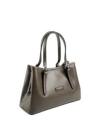 Silver & Polo SP1252 Kadın El Çantası Düz Zeytuni