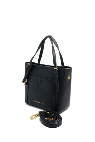 Silver Polo SP1244 Kadın Omuz Çantası Mini Rolax Siyah-Siyah